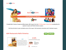 Tablet Screenshot of bloomington-coupons.com